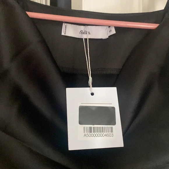 Adika black slip dress with adjustable ties - Picture 2 of 3